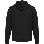 Sweat com capuz unissexo com interior cardado 280 g/m² Elevate cor preto segunda vista traseira