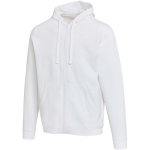 Sweat com capuz unissexo com interior cardado 280 g/m² Elevate cor branco