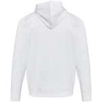 Sweat com capuz unissexo com interior cardado 280 g/m² Elevate cor branco segunda vista traseira