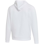 Sweat com capuz unissexo com interior cardado 280 g/m² Elevate cor branco terceira vista traseira