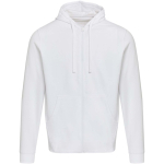 Sweat com capuz unissexo com interior cardado 280 g/m² Elevate cor branco segunda vista frontal