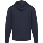 Sweat com capuz unissexo com interior cardado 280 g/m² Elevate cor azul-marinho segunda vista traseira
