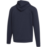 Sweat com capuz unissexo com interior cardado 280 g/m² Elevate cor azul-marinho terceira vista traseira
