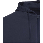 Sweat com capuz unissexo com interior cardado 280 g/m² Elevate cor azul-marinho vista detalhe 1