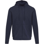 Sweat com capuz unissexo com interior cardado 280 g/m² Elevate cor azul-marinho segunda vista frontal