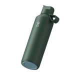 Garrafa em aço inoxidável reciclado com palhinha 710ml Ocean Bottle cor verde-escuro terceira vista