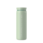 Copo térmico Ocean Bottle 590ml com tampa 360° à prova de fugas cor verde-claro vista impressa logo 2