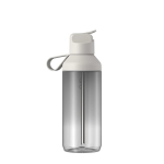 Garrafa transparente com palhinha e tampa rebatível 710ml Ocean Bottle cor cinzento-claro segunda vista traseira