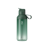 Garrafa transparente com palhinha e tampa rebatível 710ml Ocean Bottle cor verde-escuro