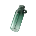 Garrafa transparente com palhinha e tampa rebatível 710ml Ocean Bottle cor verde-escuro terceira vista