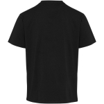 T-shirt oversized de algodão orgânico com gramagem 260 g/m2 Elevate cor preto segunda vista traseira
