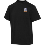 T-shirt oversized de algodão orgânico com gramagem 260 g/m2 Elevate cor preto vista impressão serigrafia