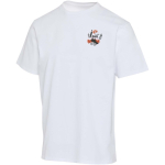 T-shirt oversized de algodão orgânico com gramagem 260 g/m2 Elevate cor branco vista impressão serigrafia