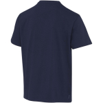 T-shirt oversized de algodão orgânico com gramagem 260 g/m2 Elevate cor azul-marinho terceira vista traseira