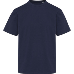 T-shirt oversized de algodão orgânico com gramagem 260 g/m2 Elevate cor azul-marinho segunda vista frontal