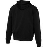 Sweatshirt com capuz oversize em algodão ecológico 280 g/m2 Elevate cor preto terceira vista traseira
