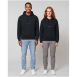 Sweatshirt com capuz oversize em algodão ecológico 280 g/m2 Elevate cor preto imagem de estilo de vida