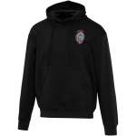 Sweatshirt com capuz oversize em algodão ecológico 280 g/m2 Elevate cor preto vista impressão serigrafia
