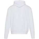 Sweatshirt com capuz oversize em algodão ecológico 280 g/m2 Elevate cor branco segunda vista traseira