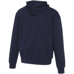 Sweatshirt com capuz oversize em algodão ecológico 280 g/m2 Elevate cor azul-marinho terceira vista traseira