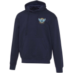 Sweatshirt com capuz oversize em algodão ecológico 280 g/m2 Elevate cor azul-marinho vista impressão serigrafia