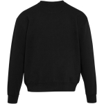 Sweatshirt oversize gola redonda em algodão ecológico 280 g/m2 Elevate cor preto segunda vista traseira