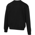 Sweatshirt oversize gola redonda em algodão ecológico 280 g/m2 Elevate cor preto terceira vista traseira