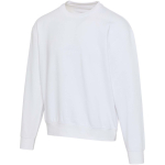 Sweatshirt oversize gola redonda em algodão ecológico 280 g/m2 Elevate cor branco