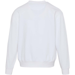 Sweatshirt oversize gola redonda em algodão ecológico 280 g/m2 Elevate cor branco segunda vista traseira
