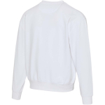 Sweatshirt oversize gola redonda em algodão ecológico 280 g/m2 Elevate cor branco terceira vista traseira