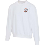 Sweatshirt oversize gola redonda em algodão ecológico 280 g/m2 Elevate cor branco vista impressão serigrafia