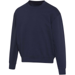 Sweatshirt oversize gola redonda em algodão ecológico 280 g/m2 Elevate cor azul-marinho