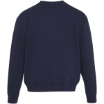 Sweatshirt oversize gola redonda em algodão ecológico 280 g/m2 Elevate cor azul-marinho segunda vista traseira