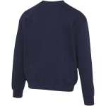Sweatshirt oversize gola redonda em algodão ecológico 280 g/m2 Elevate cor azul-marinho terceira vista traseira