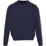 Sweatshirt oversize gola redonda em algodão ecológico 280 g/m2 Elevate cor azul-marinho segunda vista frontal