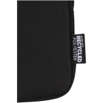 Bolsa para fixar em garrafas repelente à água com fecho e velcro cor preto vista detalhe 1