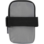 Bolsa para fixar em garrafas repelente à água com fecho e velcro cor cinzento segunda vista traseira