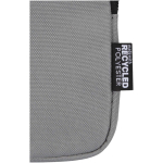 Bolsa para fixar em garrafas repelente à água com fecho e velcro cor cinzento vista detalhe 1