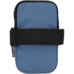 Bolsa para fixar em garrafas repelente à água com fecho e velcro cor azul bondi segunda vista traseira