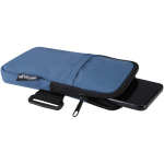 Bolsa para fixar em garrafas repelente à água com fecho e velcro cor azul bondi segunda vista