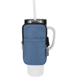 Bolsa para fixar em garrafas repelente à água com fecho e velcro cor azul bondi terceira vista