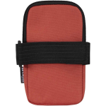Bolsa para fixar em garrafas repelente à água com fecho e velcro cor mogno segunda vista traseira