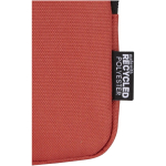 Bolsa para fixar em garrafas repelente à água com fecho e velcro cor mogno vista detalhe 1