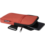 Bolsa para fixar em garrafas repelente à água com fecho e velcro cor mogno segunda vista