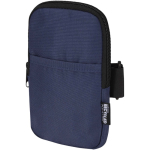 Bolsa para fixar em garrafas repelente à água com fecho e velcro cor azul-marinho