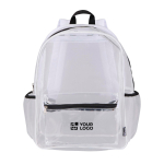Mochila em rede reciclada transparente com bolso frontal 18L vista principal