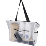 Saco tote transparente em rede reciclada com fecho de correr 23L cor branco segunda vista
