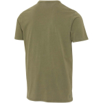 T-shirt homem de manga curta em algodão fiado em anel 160 g/m2 Elevate cor verde-escuro terceira vista traseira