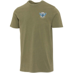 T-shirt homem de manga curta em algodão fiado em anel 160 g/m2 Elevate cor verde-escuro vista impressão serigrafia