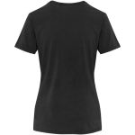 T-shirt senhora manga curta em algodão fiado em anel 160 g/m2 Elevate cor preto segunda vista traseira